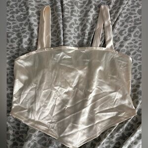 Moa Moa Cream Satin Bandeau